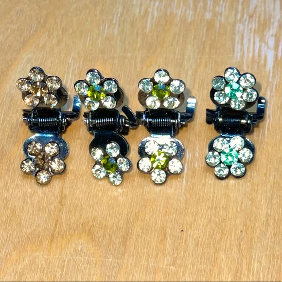 Accessories - Vintage Rhinestone hair clips  - mini